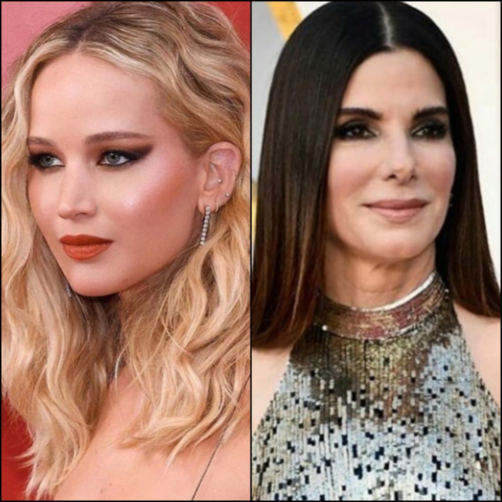 jennifer lawrence makeup sandra bullock